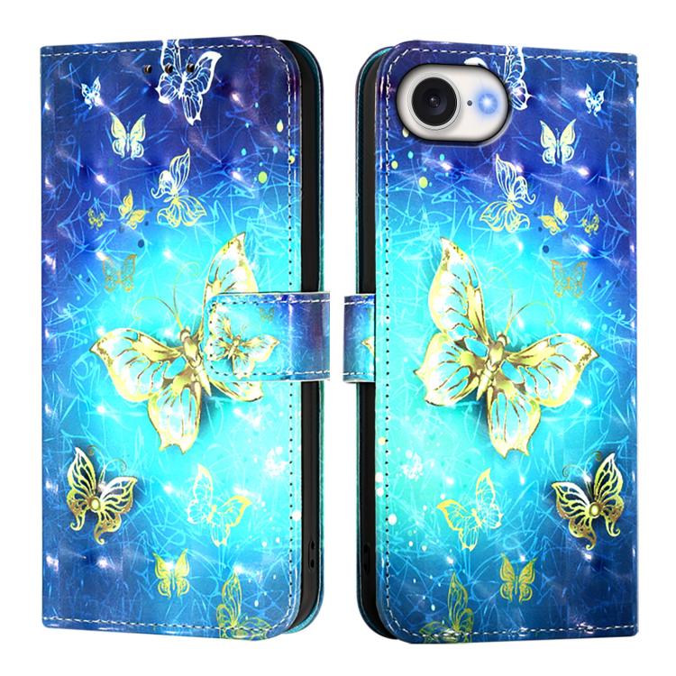 3D-Gemälde Horizontal aufklappbare Leder-Handyhülle, Für iPhone 17e / 16e, Für iPhone 17 Pro Max, Für iPhone 17 Pro, Für iPhone 17, Für iPhone Air, Für iPhone 16 Pro Max
