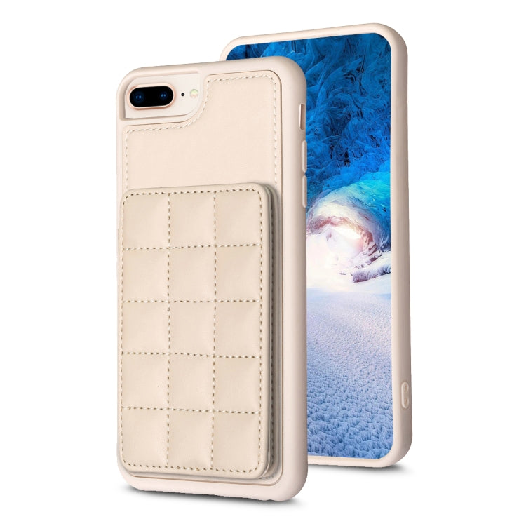 Grid Card Slot Holder Phone Case, For iPhone XS Max, For iPhone 8 Plus / 7 Plus