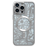 Electroplated Circuit Board Pattern MagSafe Phone Case, For iPhone 14 Plus, For iPhone 14, For iPhone 14 Pro, For iPhone 14 Pro Max, For iPhone 13 Pro Max, For iPhone 13 Pro
