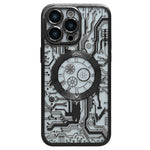 Electroplated Circuit Board Pattern MagSafe Phone Case, For iPhone 14 Plus, For iPhone 14, For iPhone 14 Pro, For iPhone 14 Pro Max, For iPhone 13 Pro Max, For iPhone 13 Pro