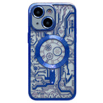 Electroplated Circuit Board Pattern MagSafe Phone Case, For iPhone 14 Plus, For iPhone 14, For iPhone 14 Pro, For iPhone 14 Pro Max, For iPhone 13 Pro Max, For iPhone 13 Pro