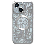 Electroplated Circuit Board Pattern MagSafe Phone Case, For iPhone 14 Plus, For iPhone 14, For iPhone 14 Pro, For iPhone 14 Pro Max, For iPhone 13 Pro Max, For iPhone 13 Pro