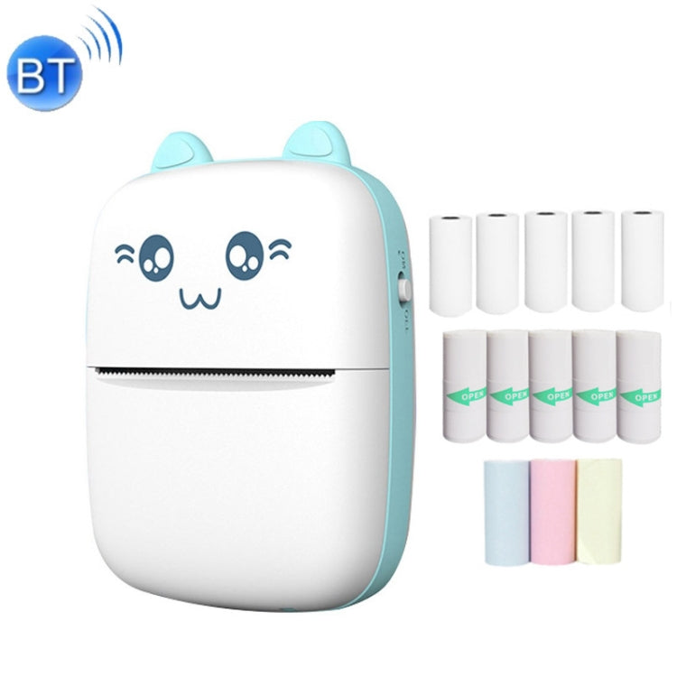 C9 Mini Bluetooth kabelloser Thermodrucker, mit 1 Rolle Papier, mit 5 Papieren, mit 10 Papieren, mit 5 Aufkleberpapieren, mit 5 Papieren & 5 Aufklebern, mit 5 Papieren & 5 Aufklebern & 3 Farbpapieren