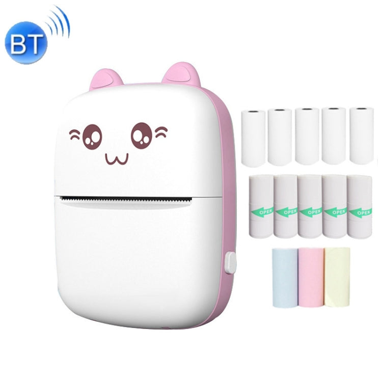 C9 Mini Bluetooth kabelloser Thermodrucker, mit 1 Rolle Papier, mit 5 Papieren, mit 10 Papieren, mit 5 Aufkleberpapieren, mit 5 Papieren & 5 Aufklebern, mit 5 Papieren & 5 Aufklebern & 3 Farbpapieren