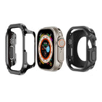 2-in-1 Hybrid-Schutzhülle aus PC und TPU für Apple Watch Series 6/5/4/SE (44 mm), Apple Watch Series 6/5/4/SE (40 mm), Apple Watch Ultra 3/2/1 (49 mm), Apple Watch Series 9/8/7 (45 mm) und Apple Watch Series 9/8/7 (41 mm)