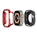 2-in-1 Hybrid-Schutzhülle aus PC und TPU für Apple Watch Series 6/5/4/SE (44 mm), Apple Watch Series 6/5/4/SE (40 mm), Apple Watch Ultra 3/2/1 (49 mm), Apple Watch Series 9/8/7 (45 mm) und Apple Watch Series 9/8/7 (41 mm)