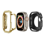 2-in-1 Hybrid-Schutzhülle aus PC und TPU für Apple Watch Series 6/5/4/SE (44 mm), Apple Watch Series 6/5/4/SE (40 mm), Apple Watch Ultra 3/2/1 (49 mm), Apple Watch Series 9/8/7 (45 mm) und Apple Watch Series 9/8/7 (41 mm)