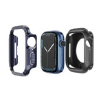 2-in-1 Hybrid-Schutzhülle aus PC und TPU für Apple Watch Series 6/5/4/SE (44 mm), Apple Watch Series 6/5/4/SE (40 mm), Apple Watch Ultra 3/2/1 (49 mm), Apple Watch Series 9/8/7 (45 mm) und Apple Watch Series 9/8/7 (41 mm)
