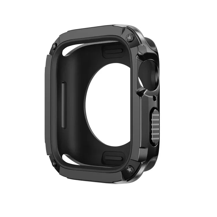 2-in-1 Hybrid-Schutzhülle aus PC und TPU für Apple Watch Series 6/5/4/SE (44 mm), Apple Watch Series 6/5/4/SE (40 mm), Apple Watch Ultra 3/2/1 (49 mm), Apple Watch Series 9/8/7 (45 mm) und Apple Watch Series 9/8/7 (41 mm)
