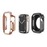 2-in-1 PC Hybrid TPU Armor Watch Case, For Apple Watch Ultra 4 / 3 / 2 / 1 49mm, For Apple Watch Series 6 / 5 / 4 / SE 44mm, For Apple Watch Series 6 / 5 / 4 / SE 40mm, For Apple Watch Series 9 / 8 / 7 45mm, For Apple Watch Series 9 / 8 / 7 41mm
