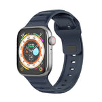 Punktstrukturiertes Fluorkautschuk-Armband, für Apple Watch 42 mm und 38 mm