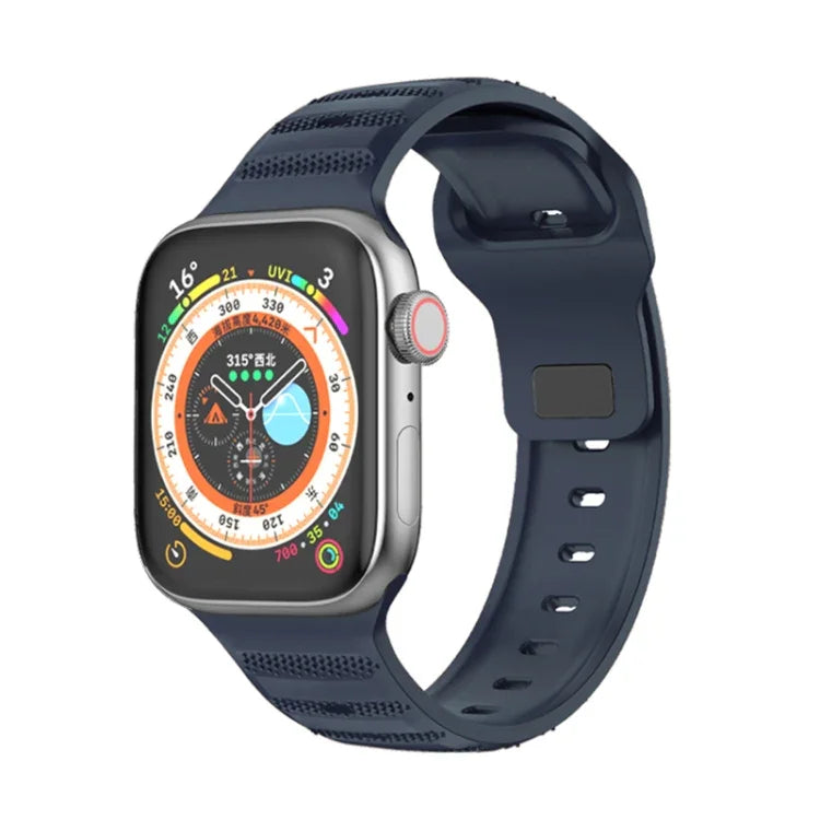 Punktstrukturiertes Fluorkautschuk-Armband, für Apple Watch 42 mm und 38 mm