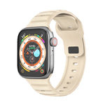 Punktstrukturiertes Fluorkautschuk-Armband, für Apple Watch 42 mm und 38 mm