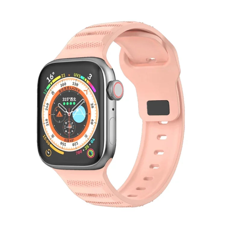 Punktstrukturiertes Fluorkautschuk-Armband, für Apple Watch 42 mm und 38 mm