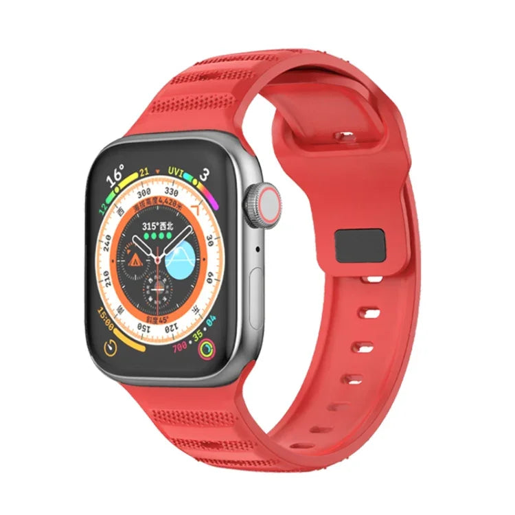 Punktstrukturiertes Fluorkautschuk-Armband, für Apple Watch 42 mm und 38 mm