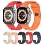 Punktstrukturiertes Fluorkautschuk-Armband, für Apple Watch 42 mm und 38 mm