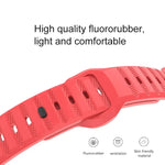 Punktstrukturiertes Fluorkautschuk-Armband, für Apple Watch 42 mm und 38 mm