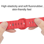 Punktstrukturiertes Fluorkautschuk-Armband, für Apple Watch 42 mm und 38 mm