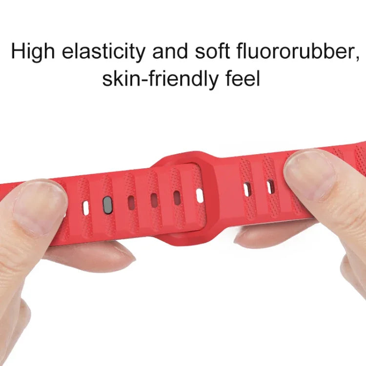 Punktstrukturiertes Fluorkautschuk-Armband, für Apple Watch 42 mm und 38 mm