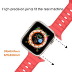 Punktstrukturiertes Fluorkautschuk-Armband, für Apple Watch 42 mm und 38 mm