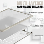 Transluzente Laptop-Schutzhülle, Für MacBook Air 13,6 Zoll A2681 2022 / M3 2024 A3113 / M4 2025 A3240