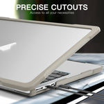 Transluzente Laptop-Schutzhülle, Für MacBook Air 13,6 Zoll A2681 2022 / M3 2024 A3113 / M4 2025 A3240