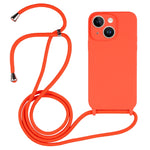 Crossbody-Umhängeband Flüssigsilikonhülle, für iPhone 15 Plus, für iPhone 15