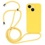Crossbody-Umhängeband Flüssigsilikonhülle, für iPhone 15 Plus, für iPhone 15