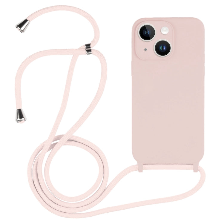 Crossbody-Umhängeband Flüssigsilikonhülle, für iPhone 15 Plus, für iPhone 15