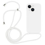 Crossbody-Umhängeband Flüssigsilikonhülle, für iPhone 15 Plus, für iPhone 15
