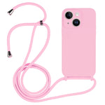 Crossbody-Umhängeband Flüssigsilikonhülle, für iPhone 15 Plus, für iPhone 15