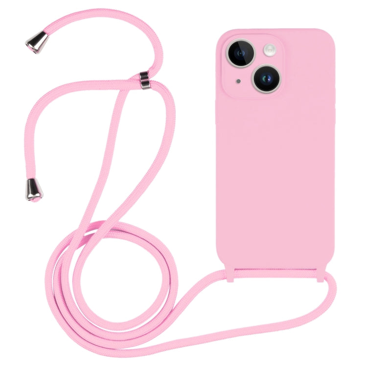 Crossbody-Umhängeband Flüssigsilikonhülle, für iPhone 15 Plus, für iPhone 15