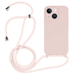 Crossbody-Umhängeband Flüssigsilikonhülle, für iPhone 15 Plus, für iPhone 15