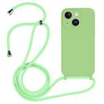 Crossbody-Umhängeband Flüssigsilikonhülle, für iPhone 15 Plus, für iPhone 15