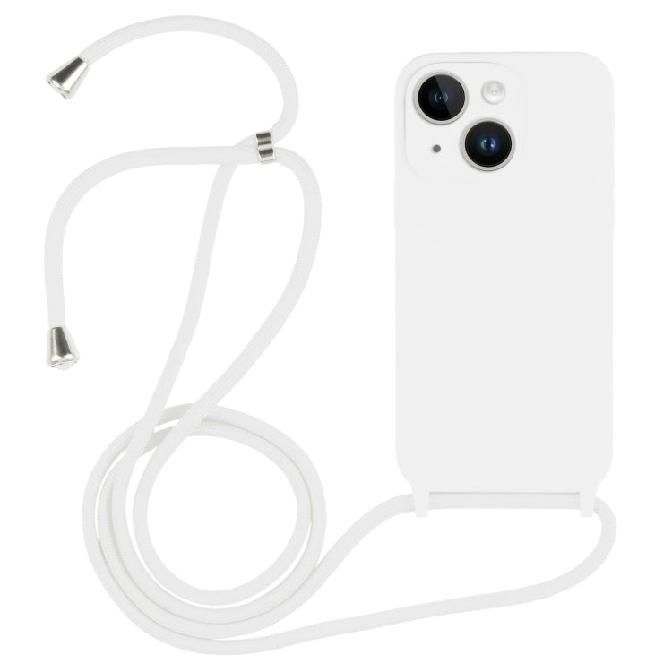 Crossbody-Umhängeband Flüssigsilikonhülle, für iPhone 15 Plus, für iPhone 15