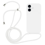 Crossbody Lanyard Liquid Silicone Case, For iPhone 16 Pro Max, For iPhone 16 Pro, For iPhone 16 Plus
