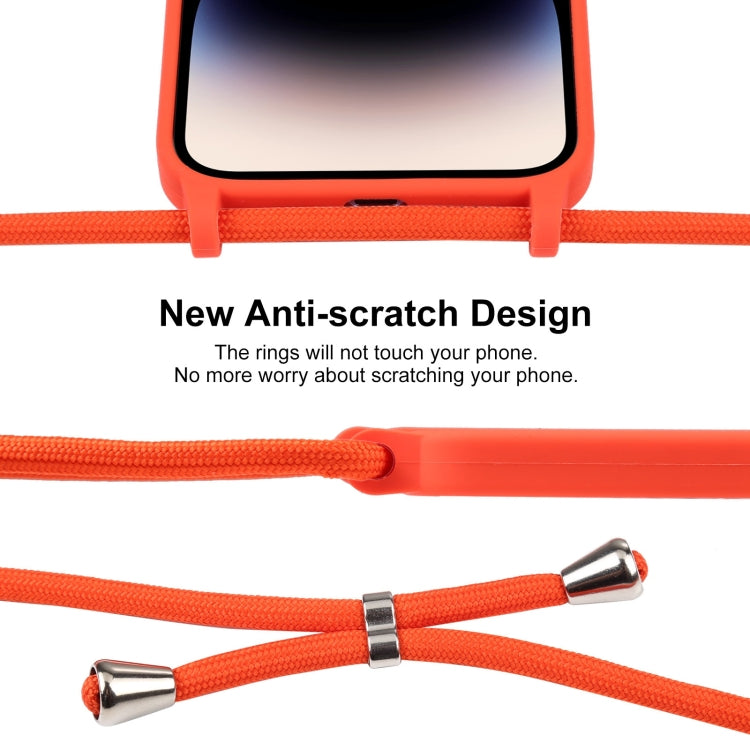 Crossbody Lanyard Liquid Silicone Case, For iPhone 16 Pro Max, For iPhone 16 Pro, For iPhone 16 Plus