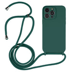 Umhängeband-Flüssigsilikonhülle, Für iPhone 16 Pro Max, Für iPhone 16 Pro, Für iPhone 16 Plus