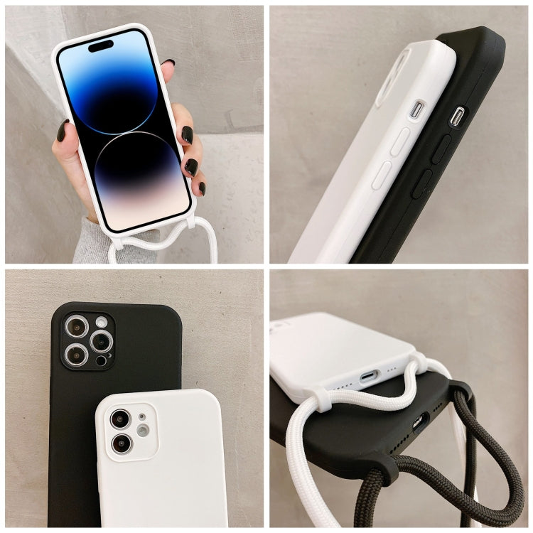 Umhängeband-Flüssigsilikonhülle, Für iPhone 16 Pro Max, Für iPhone 16 Pro, Für iPhone 16 Plus
