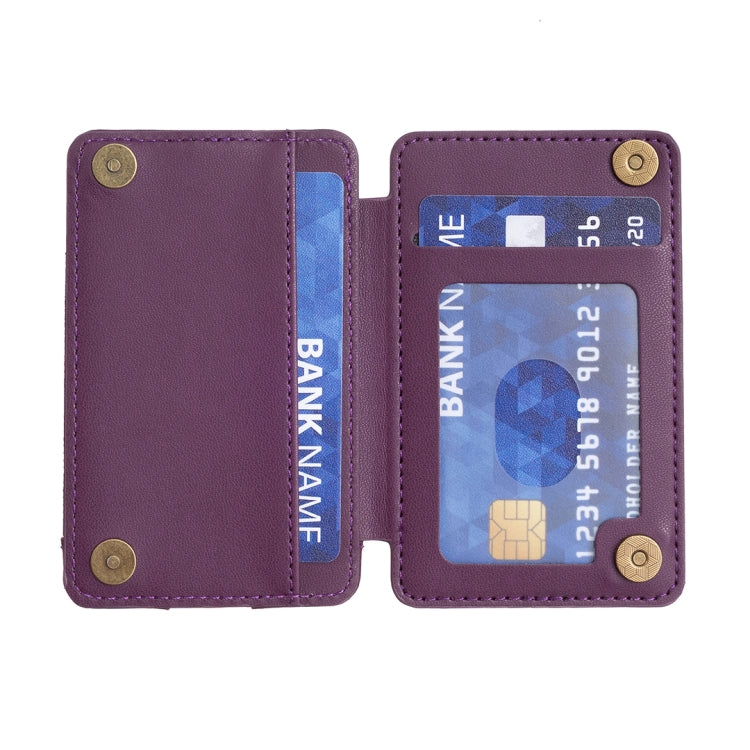 BFK05 Rhombus Pattern Card Bag Mobile Phone Back Sticker