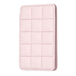 BFK01 Grid Pattern Card Bag Mobile Phone Back Sticker