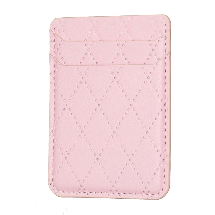 BFK11 Diamond Lattice Card Bag Mobile Phone Back Sticker