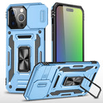 Armor PC + TPU Camera Shield Phone Case, For iPhone 16 Pro, For iPhone 16 Plus, For iPhone 16, For iPhone 15 Pro Max, For iPhone 15 Pro, For iPhone 15 Plus