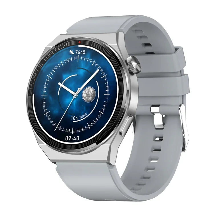 KT62 Smartwatch mit 1,36 Zoll TFT-Rundbildschirm, unterstützt Bluetooth-Anrufe/Blutsauerstoffmessung, Silikonarmband, Lederarmband, Stahlarmband