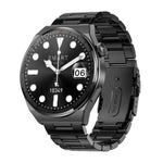 KT62 Smartwatch mit 1,36 Zoll TFT-Rundbildschirm, unterstützt Bluetooth-Anrufe/Blutsauerstoffmessung, Silikonarmband, Lederarmband, Stahlarmband