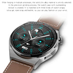 KT62 Smartwatch mit 1,36 Zoll TFT-Rundbildschirm, unterstützt Bluetooth-Anrufe/Blutsauerstoffmessung, Silikonarmband, Lederarmband, Stahlarmband