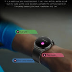 KT62 Smartwatch mit 1,36 Zoll TFT-Rundbildschirm, unterstützt Bluetooth-Anrufe/Blutsauerstoffmessung, Silikonarmband, Lederarmband, Stahlarmband
