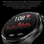 KT62 Smartwatch mit 1,36 Zoll TFT-Rundbildschirm, unterstützt Bluetooth-Anrufe/Blutsauerstoffmessung, Silikonarmband, Lederarmband, Stahlarmband