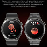 KT62 Smartwatch mit 1,36 Zoll TFT-Rundbildschirm, unterstützt Bluetooth-Anrufe/Blutsauerstoffmessung, Silikonarmband, Lederarmband, Stahlarmband