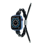 Silikon-Bohnen-Armband aus geflochtenem Nylon, passend für Apple Watch 42 mm und 38 mm